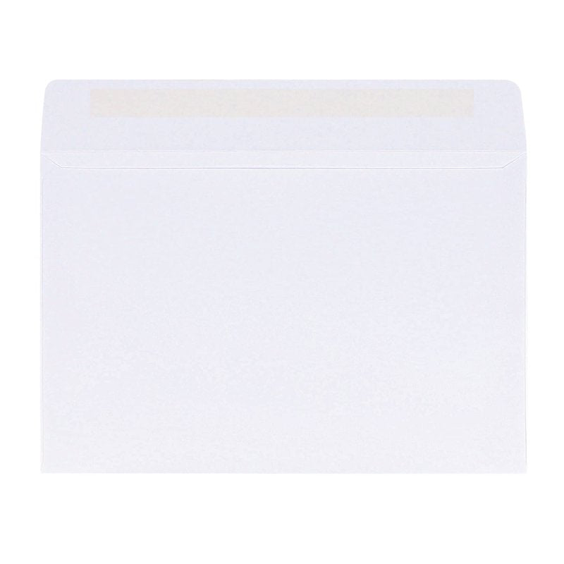 White Booklet Envelopes 6x9 Inch Box of 100 for Mail & Reports