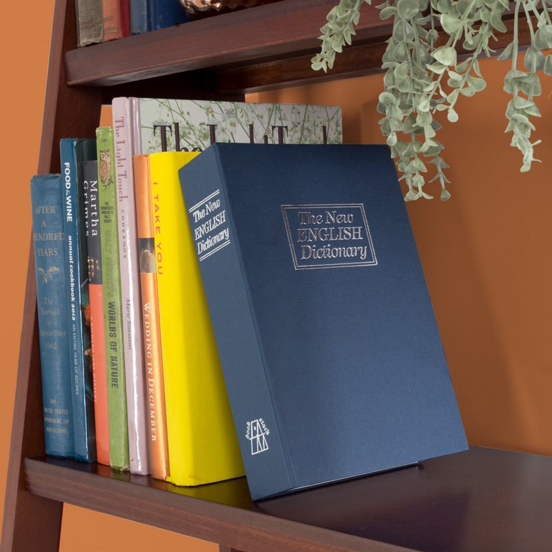 Portable Book Safe with Key - Hidden Mini Safe for Valuables, Dictionary Style