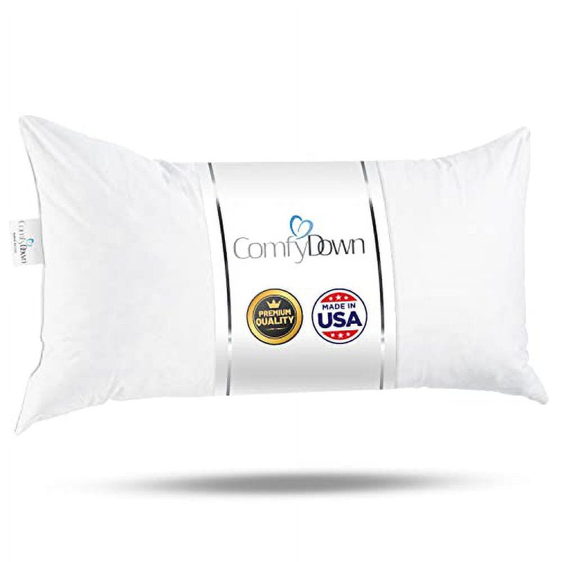 Down & Feather Fill Throw Pillow Inserts - Multiple Sizes & Shapes