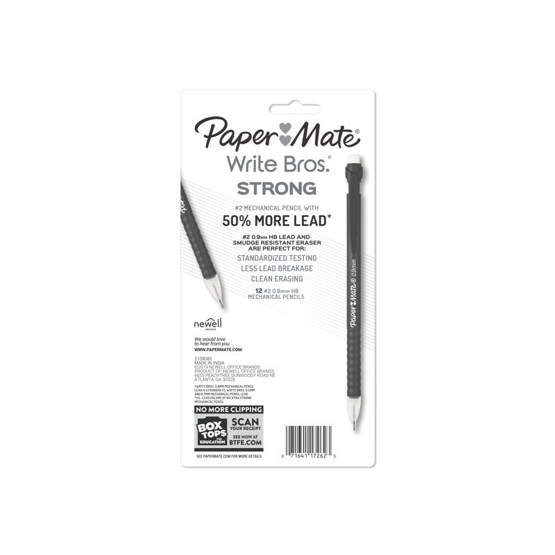Mechanical Pencils 12 Pack for Standardized Testing & School Use - #2 Lead, 0.9mm