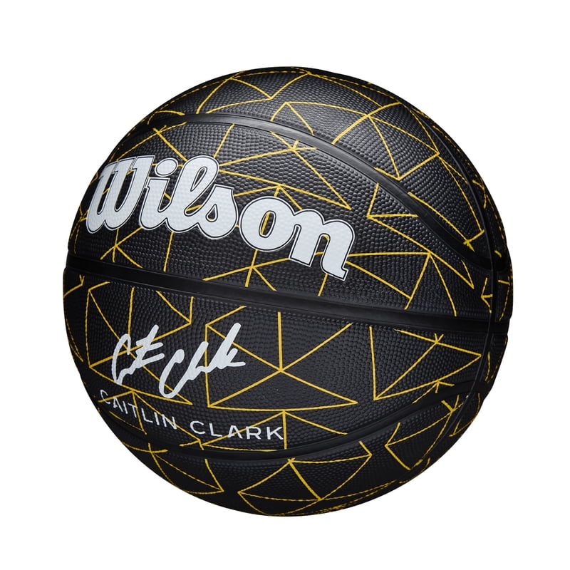Wilson Caitlin Clark Repetition Outdoor Basketball - All Sizes | Black/Yellow