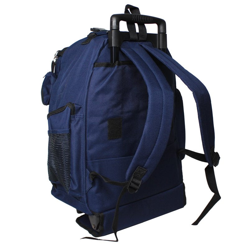 22-Inch Rolling Carry-On Backpack - Durable Lightweight Travel Bag