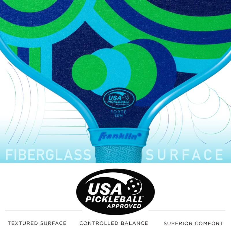 Junior Pickleball Paddle - 10mm Polypropylene Core, Textured Surface