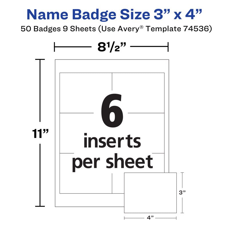 Name Badge Clips with Clear Holders for ID Cards - Pack of 50