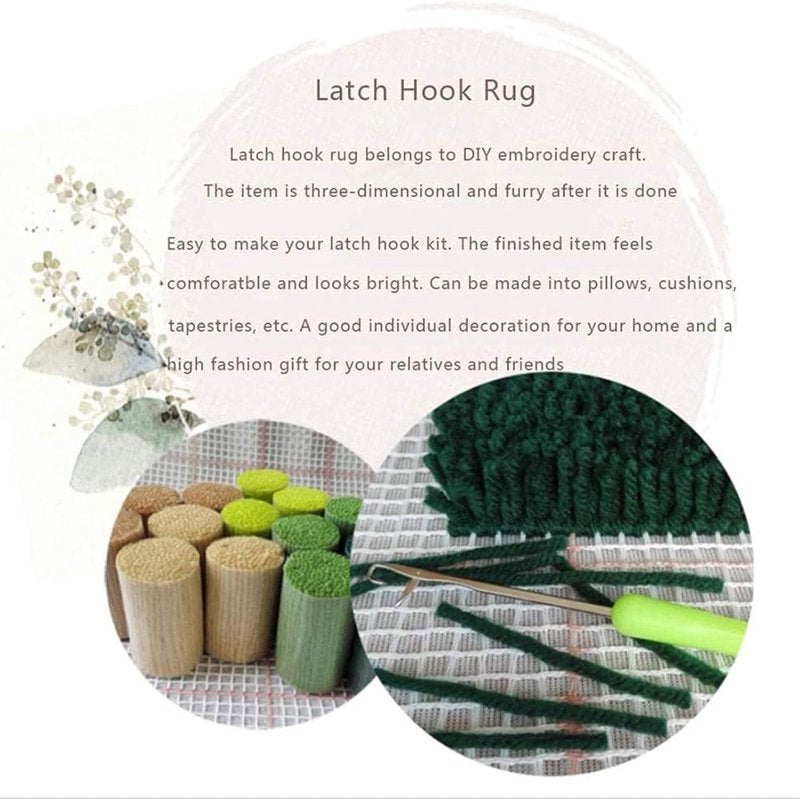 DIY Christmas Wreath Latch Hook Kit for Adults and Beginners