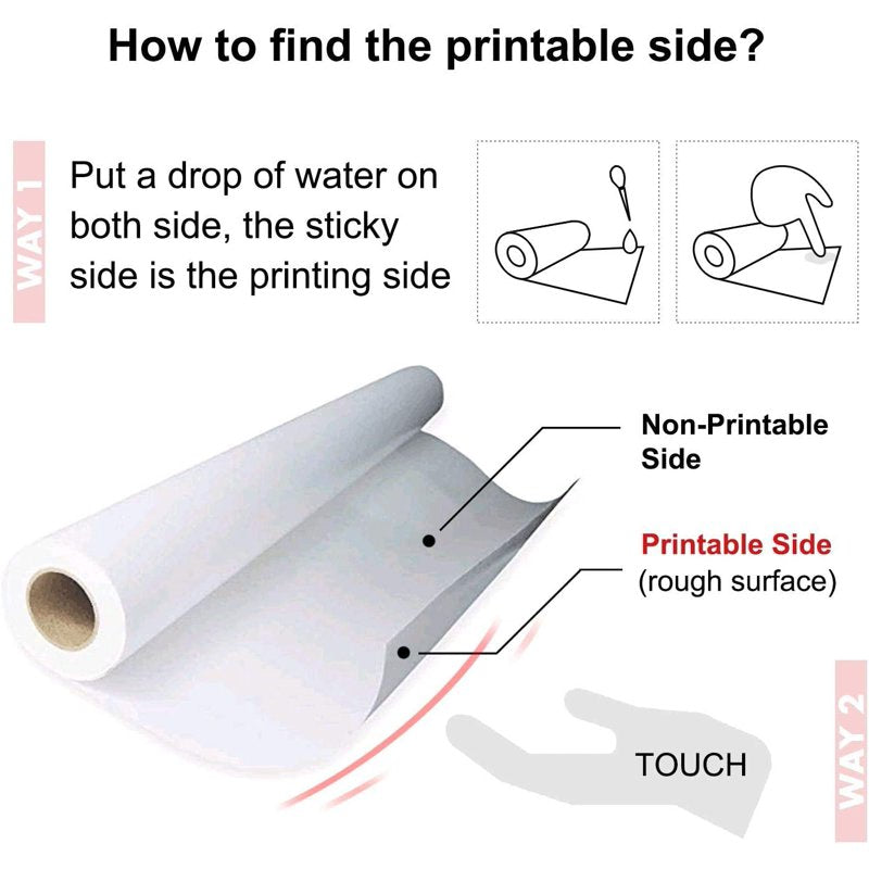 Sublimation Paper Roll 105gsm 13 Inch x 110 Feet for Inkjet Printers