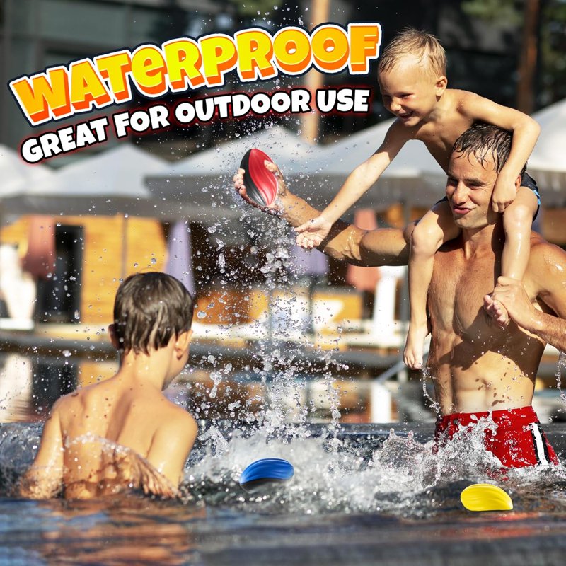 Mini Foam Footballs Set - 3 Pack 5-Inch Soft Indoor Outdoor Sports Toys