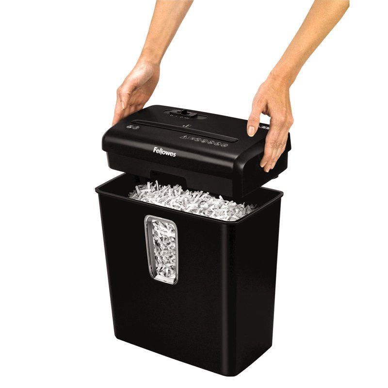 Cross Cut Office Shredder for Home & Business - 6 Sheet Capacity, Staples Credit Card Paper Clips