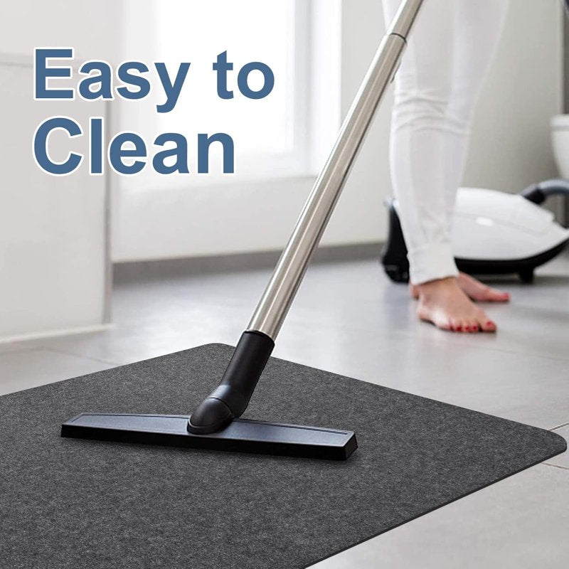 Large 55x35 Inch Office Chair Floor Mat for Hard Floors - Anti-Slip PVC Rug Protector