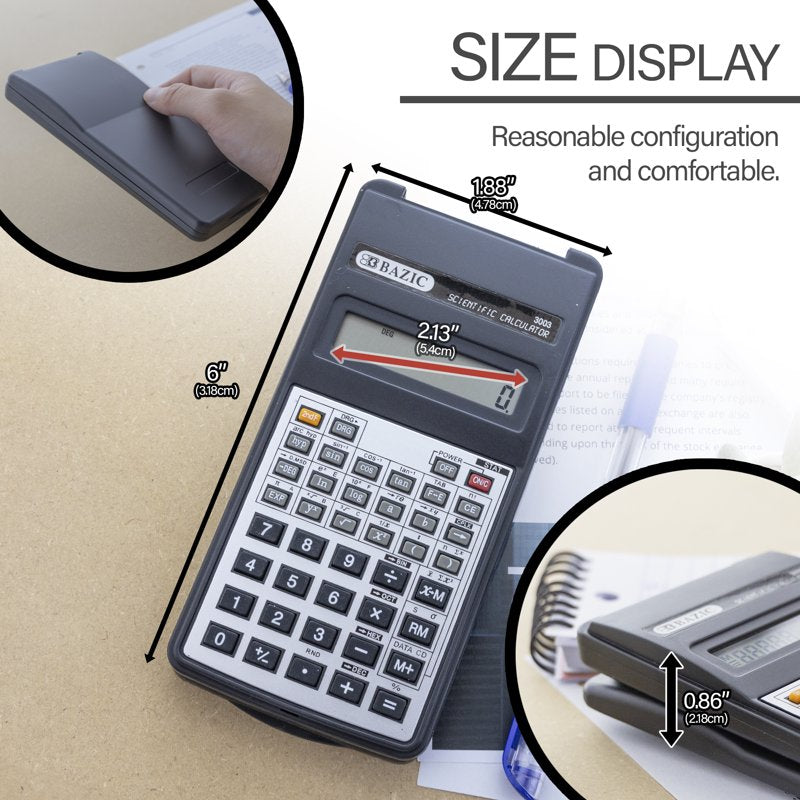 Pocket Size Calculator with Flip Cover 8-Digit LCD Display for Office & Travel