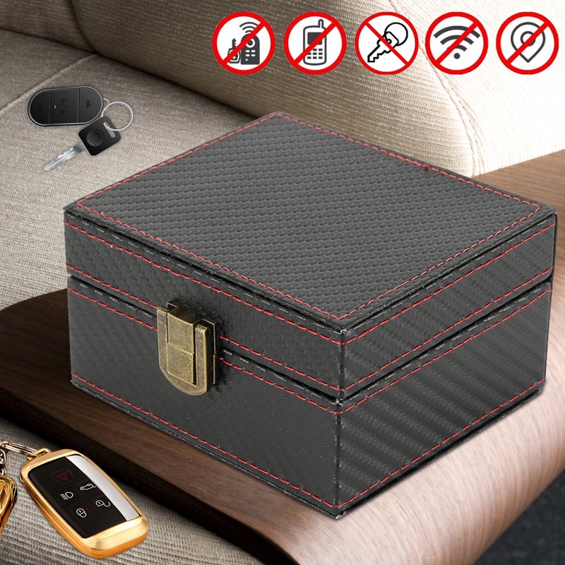 Large Faraday Car Key Signal Blocking Box - RFID & Anti-Theft Storage Cage
