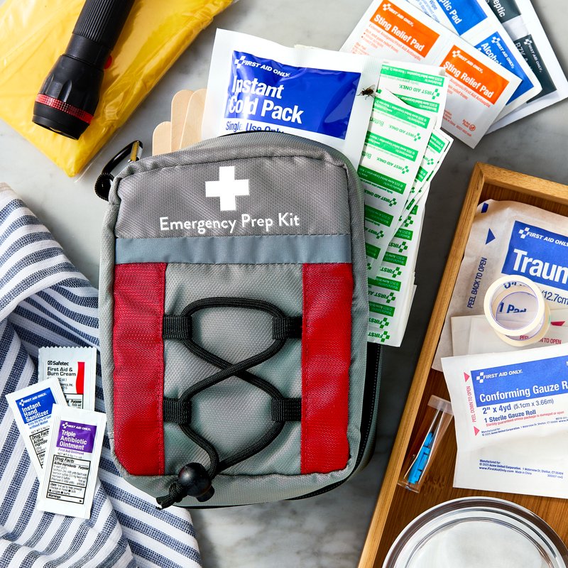 Emergency First Aid Kit with 160 Pieces - Compact Survival and Safety Supplies