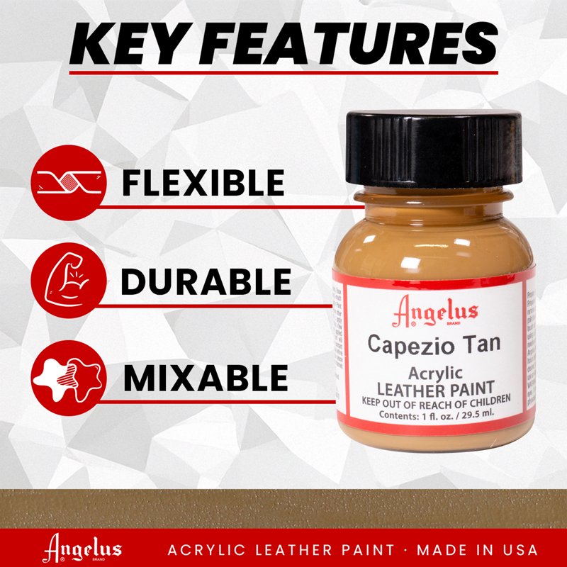 Acrylic Leather Paint 1 oz - Perfect for Shoes, Jackets & Accessories