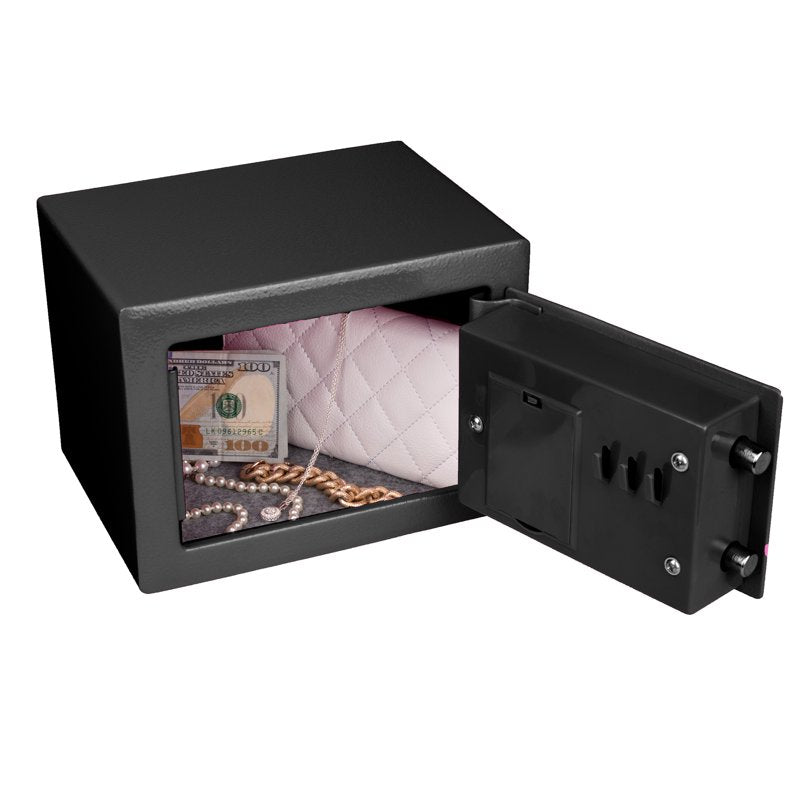 Digital Security Safe Box with Electronic Keypad - Black