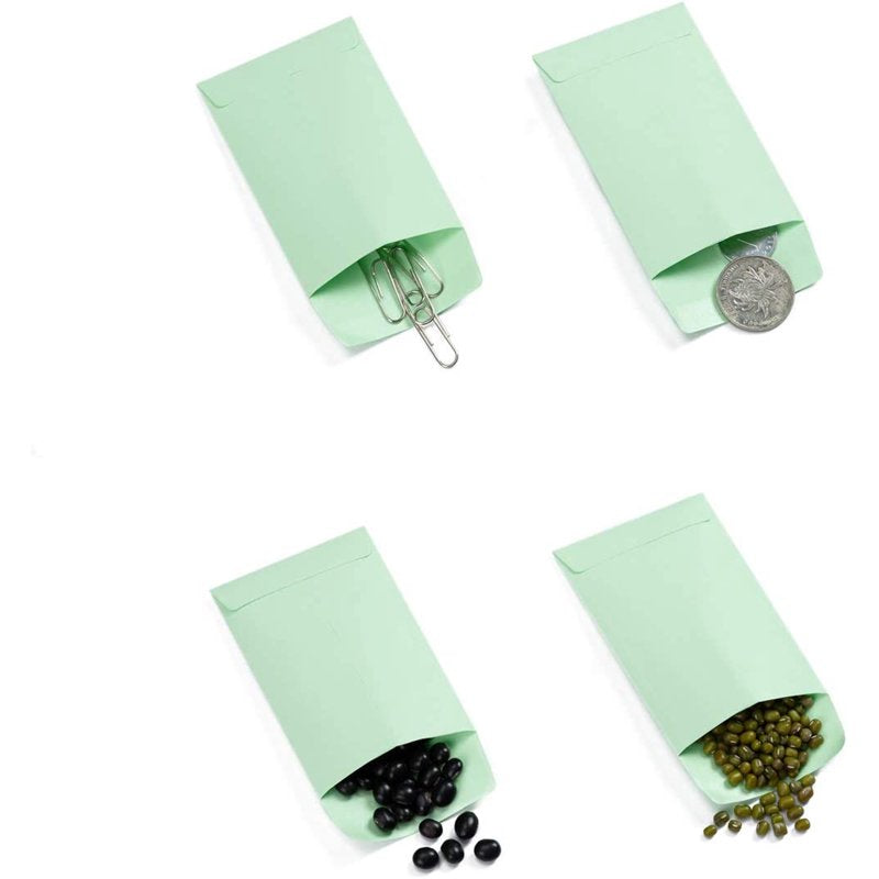 200 Colorful Self-Adhesive Seed & Coin Envelopes 2 1/4×3 1/2 in Storage Pack