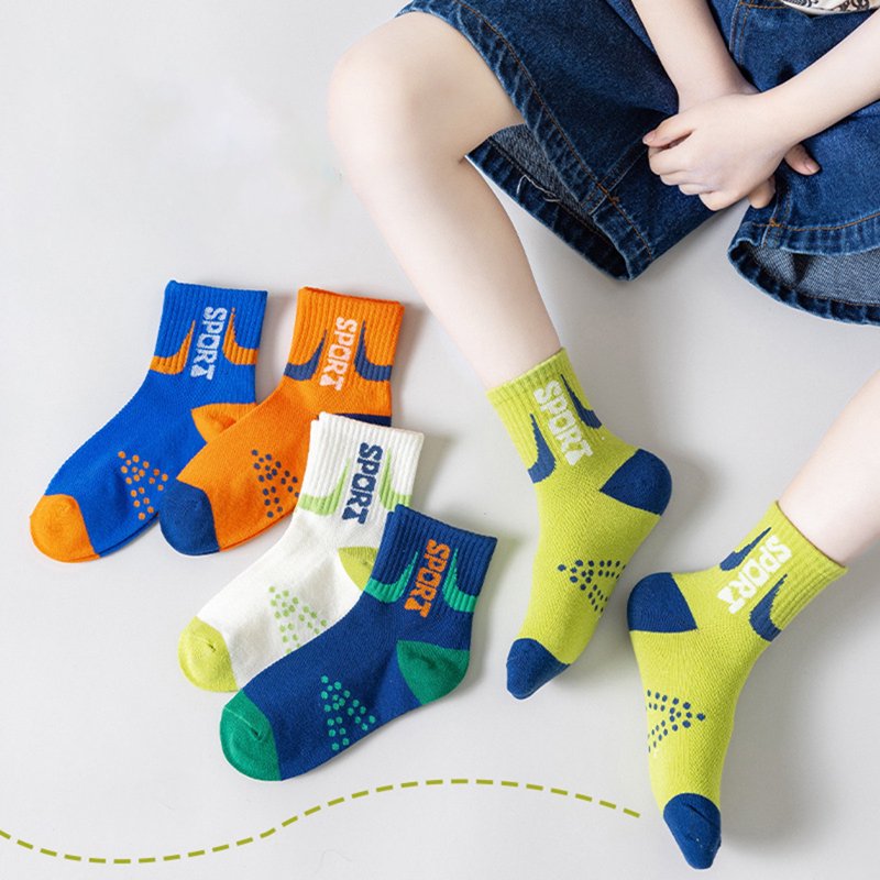 Kids Breathable Casual Socks for Boys & Girls - Stretch Fit, Sports & Daily Wear