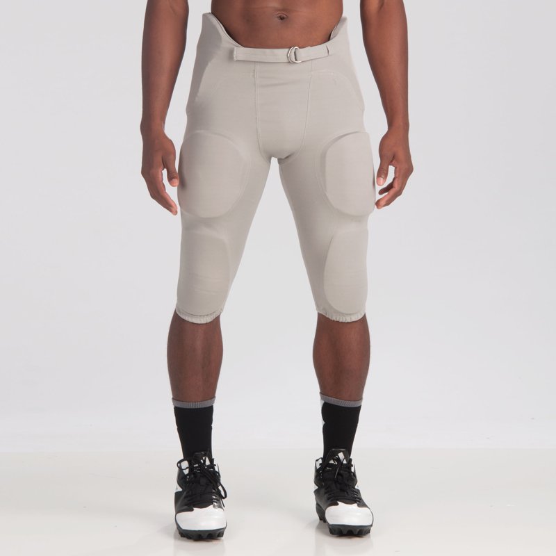 Football Pants with Sewn-In EVA Pads and D-Ring Belt - Adult Men’s Activewear