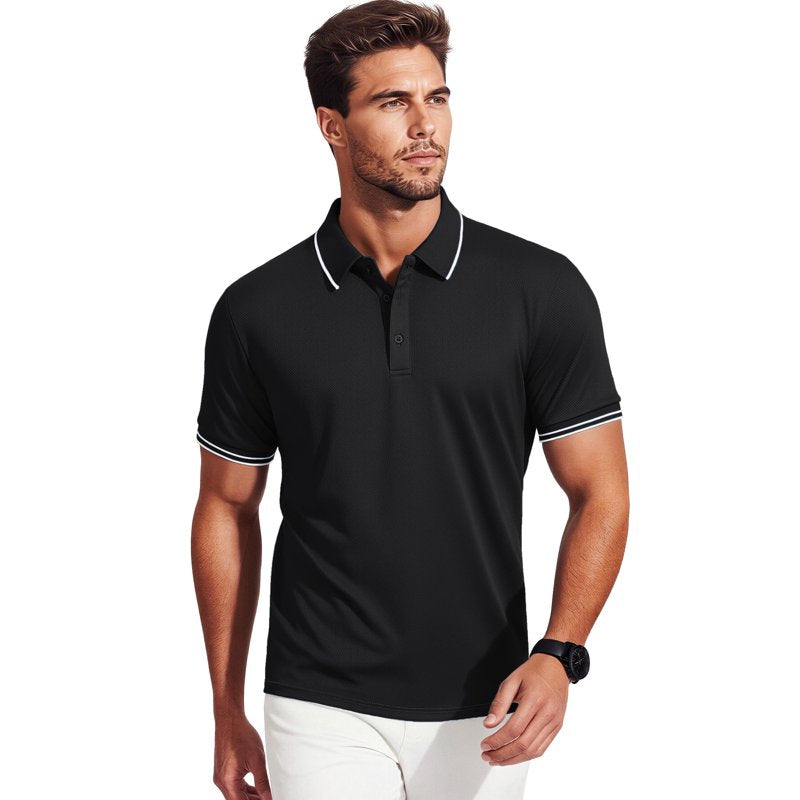Men's Quick Dry Golf Polo Shirts 3-Pack Lightweight Breathable Casual Wear