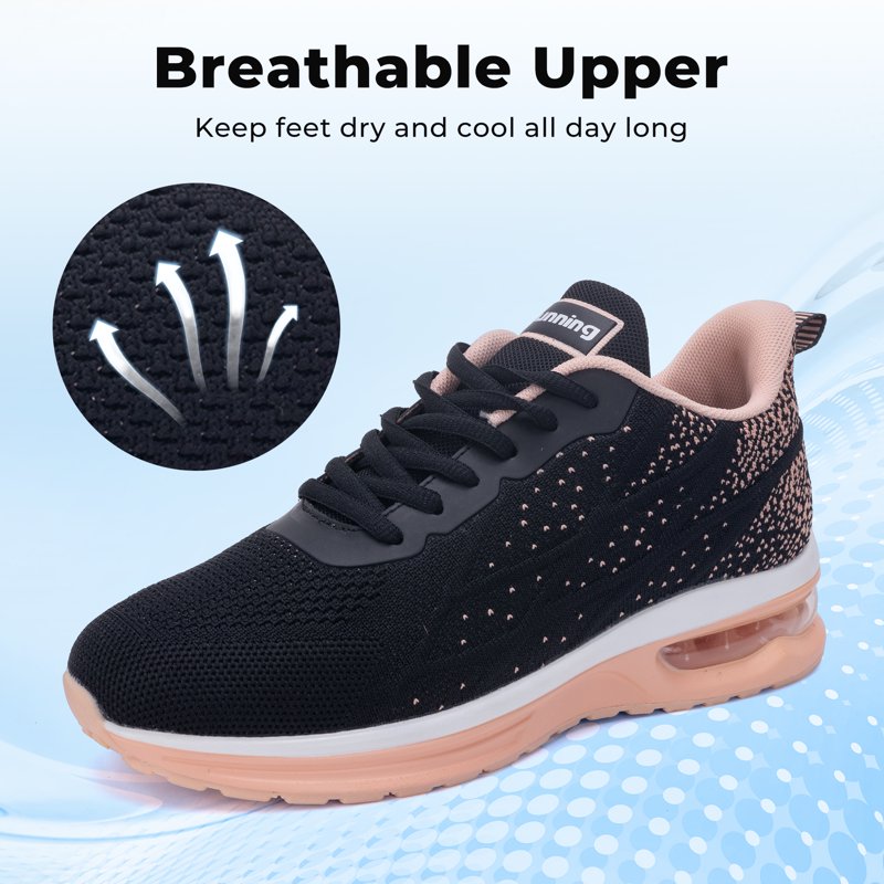 Lightweight Women’s Tennis Sneakers for Running & Walking - Breathable & Cushioned Athletic Shoes