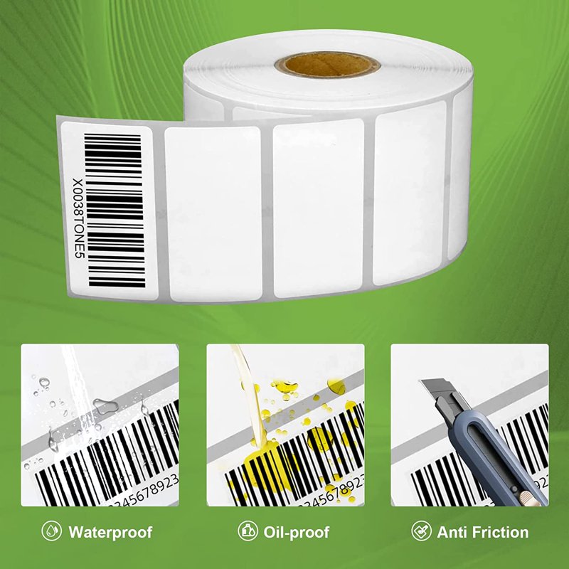 Thermal Shipping Labels 2-1/4 x 1-1/4 Inch - 12 Rolls of 1000 Labels Each
