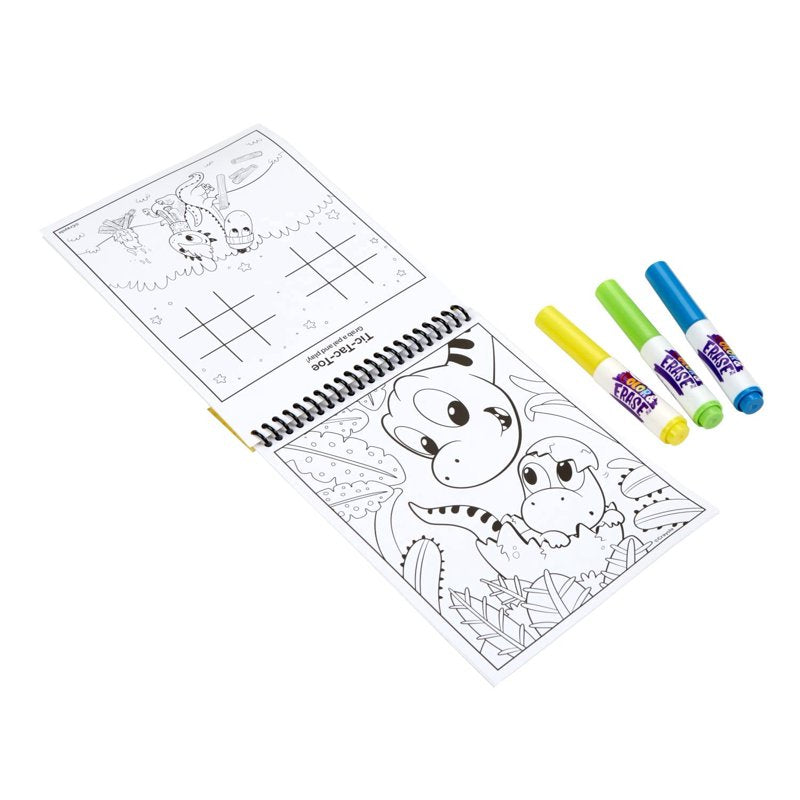 Crayola Reusable Dinosaur Activity Pad for Kids, 3 Pack - Toddler Art & Craft Set