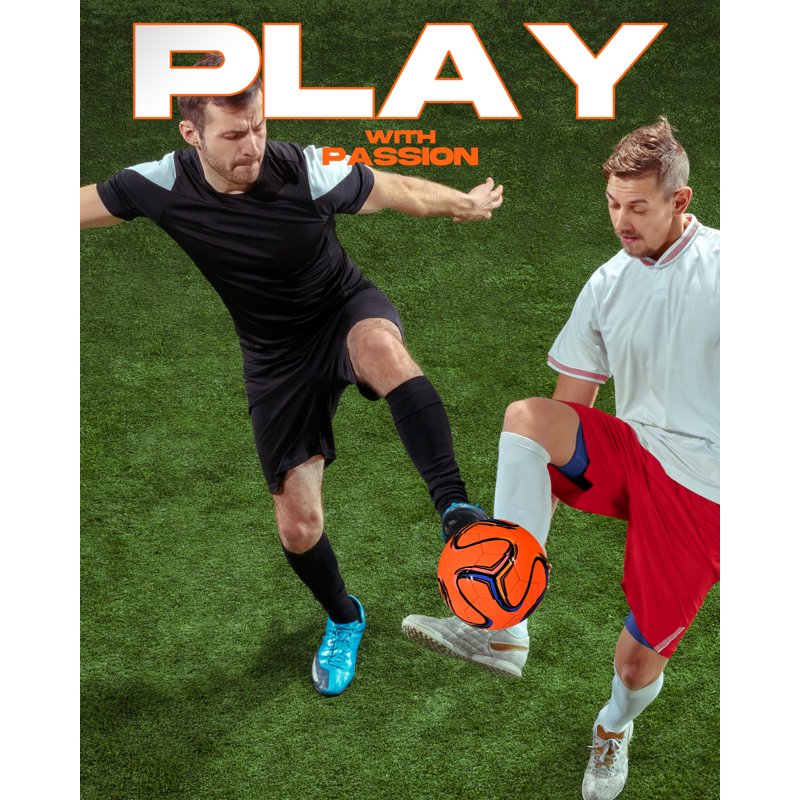 Brasilia Soccer Ball Size 4 Orange – Training & Recreational Use by American Challenge