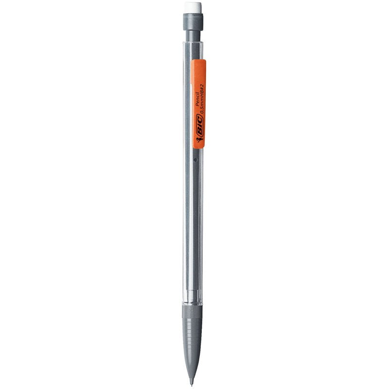 Mechanical Pencil 0.5mm Fine Point - Clear Barrel, Pack of 5