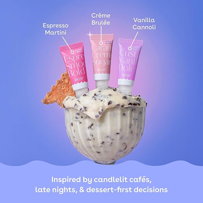 Lip Balm Set - Limited Edition Vanilla Cannoli, Crème Brulée & Espresso Martini