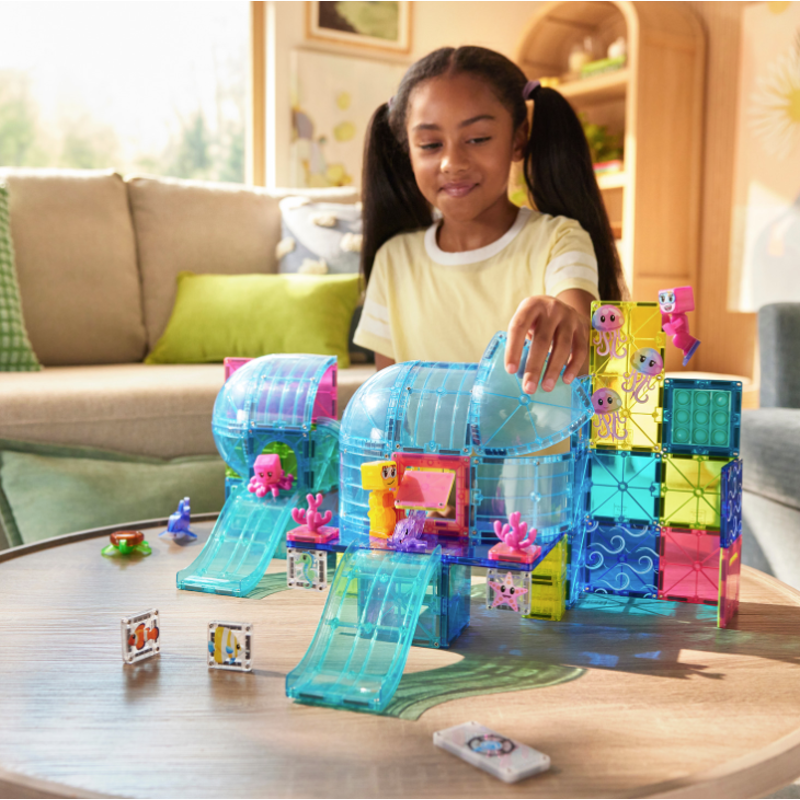 Magnetic Construction Set Undersea Adventure 58-Piece Playset for Kids