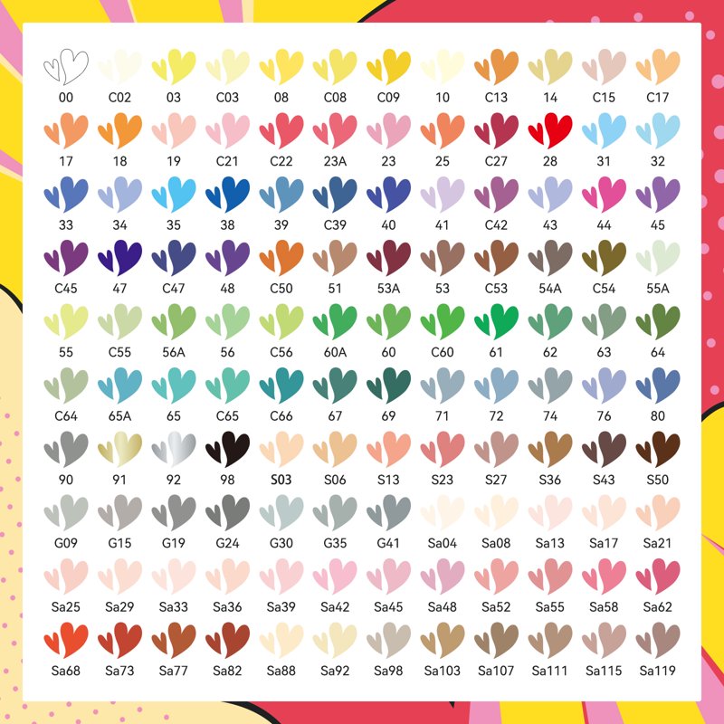 120 Anime Colors Acrylic Paint Markers - Water-Based Art Pens for Drawing & Rock Painting