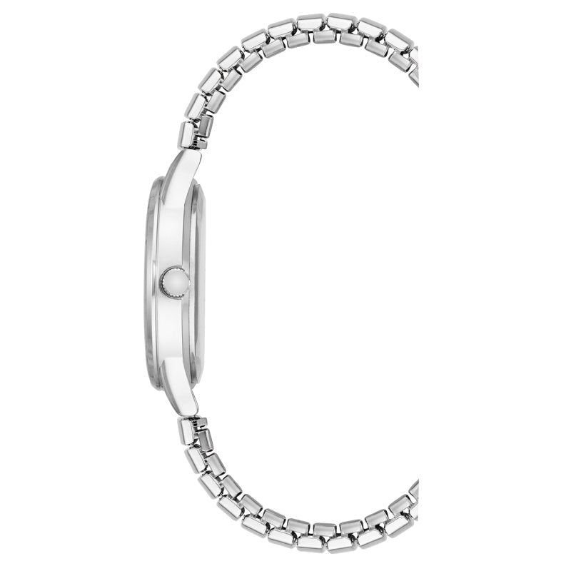 Women's Silver-Tone Expansion Band Wristwatch - Classic Analog Quartz