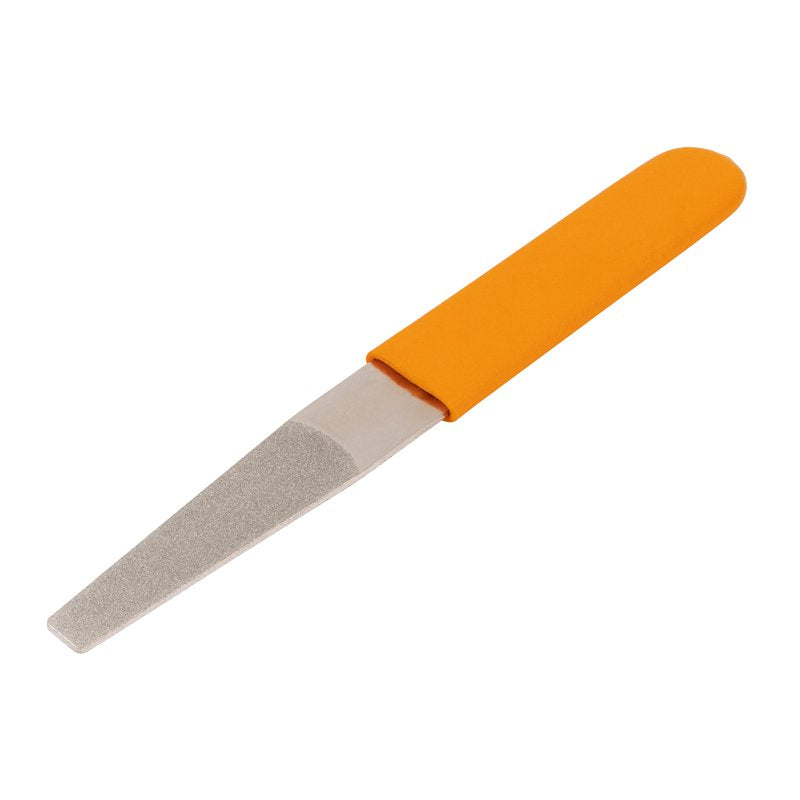 6-Inch Diamond Coated Blade Sharpener for Gardening Tools - Orange