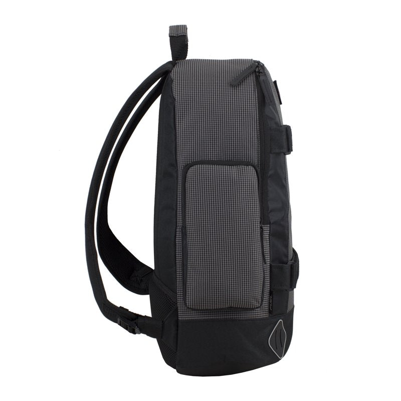 Unisex Skate Backpack with Adjustable Straps Water-Resistant Gray & Blue