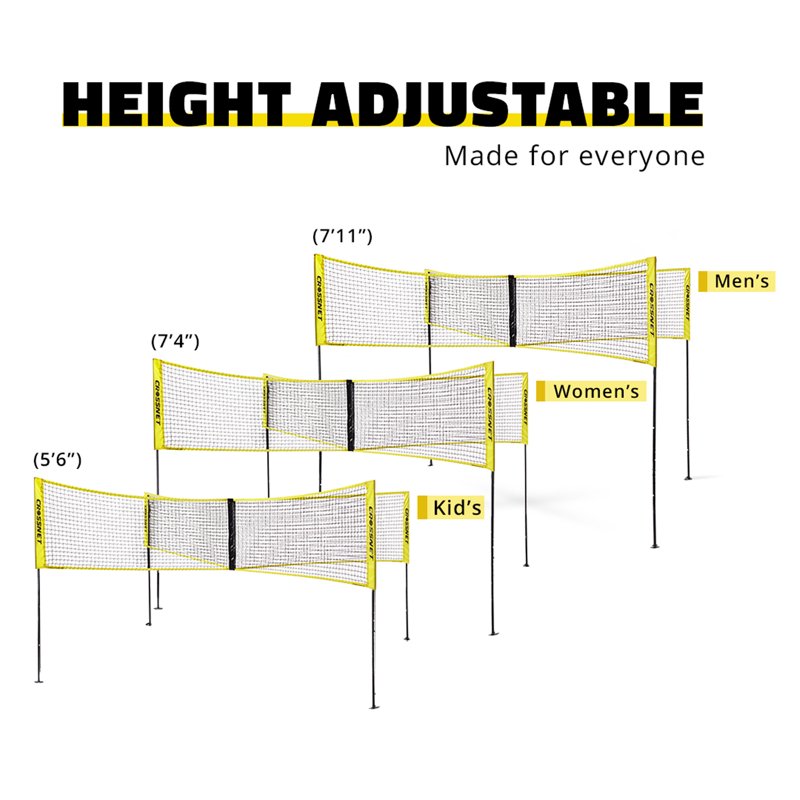 Portable Volleyball & Four Square Game Set with Carrying Backpack
