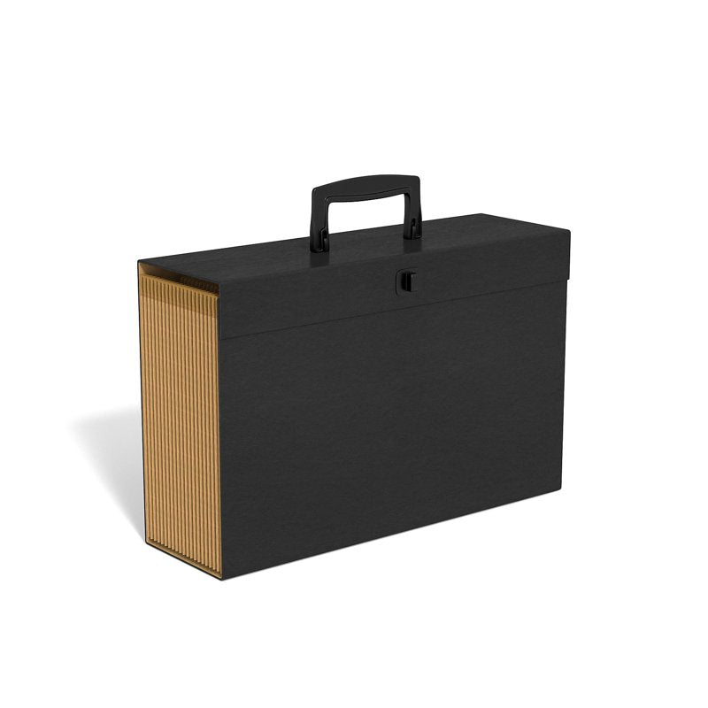 Legal-Size Accordion File with 19 Pockets - 2 Pack, Black Office Organizer