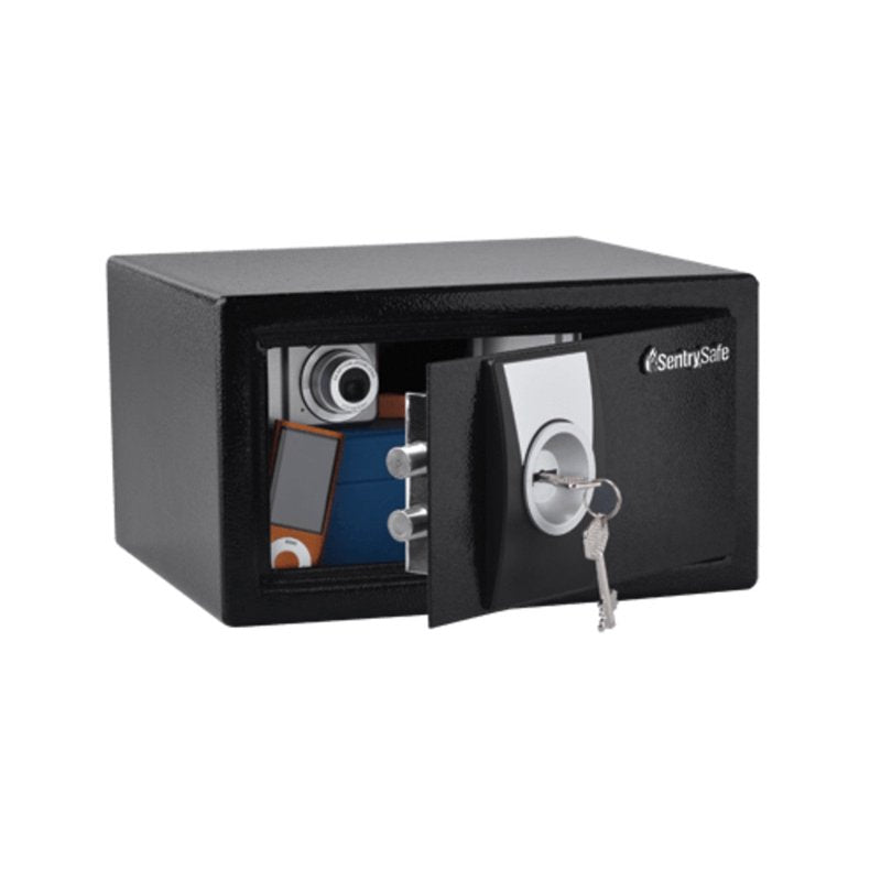 Security Safe with Key Lock - Compact Steel Safe for Home & Office