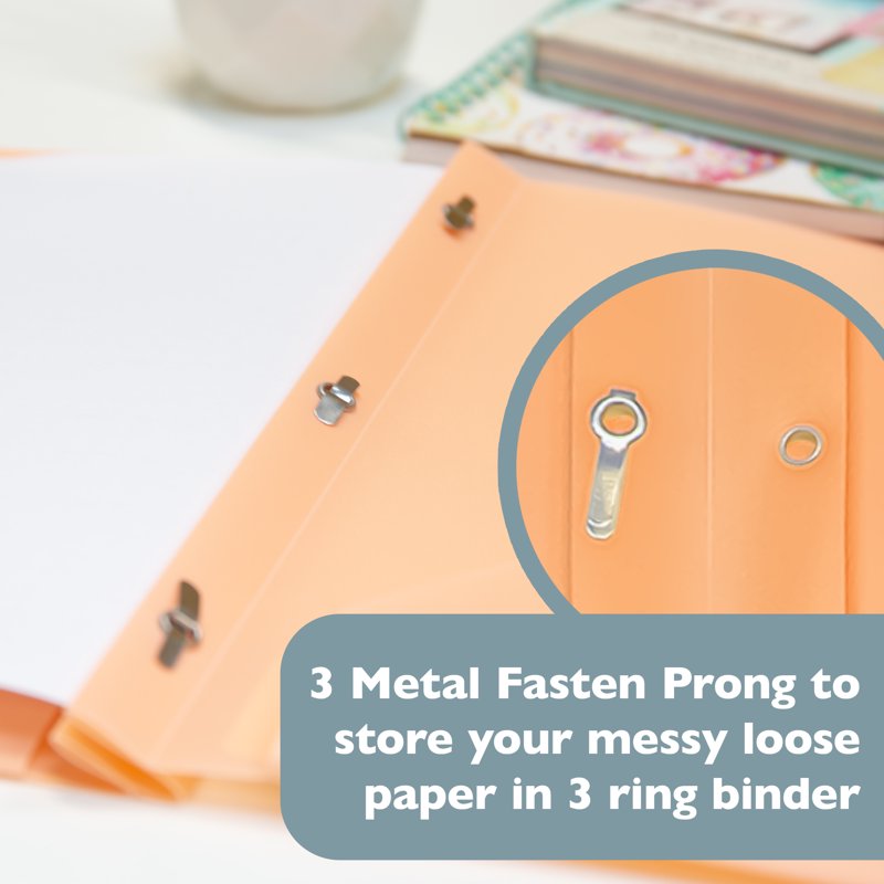 Pastel Poly 2-Pocket Folder with Prongs, 48-Pack - 8.5 x 11