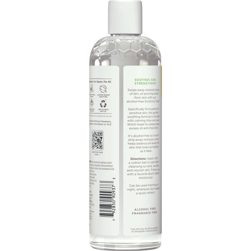 Soothing Facial Toner with Witch Hazel & Aloe for Sensitive Skin - 12 fl oz