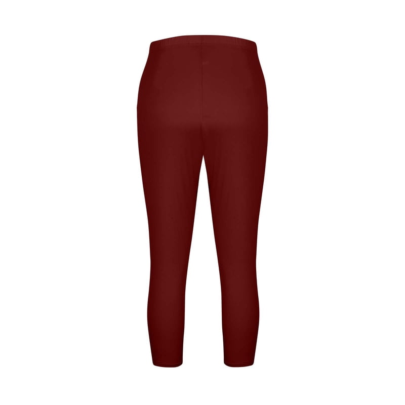 Plus Size High Waist Cotton Capri Pants for Women with Pockets – Stretch & Casual Fit