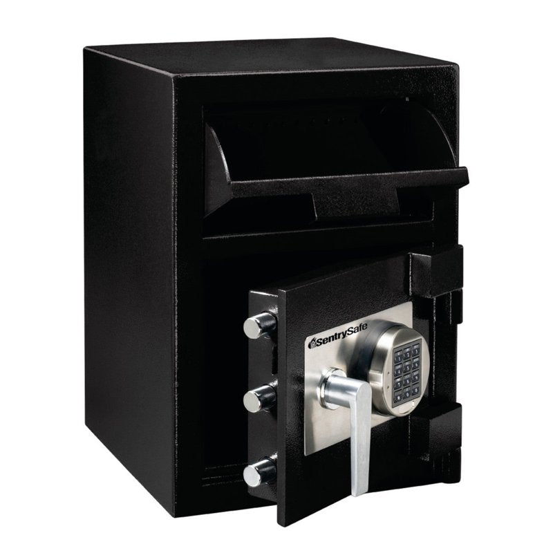 Large Digital Depository Safe 0.94 Cu Ft Black Secure Cash & Document Storage