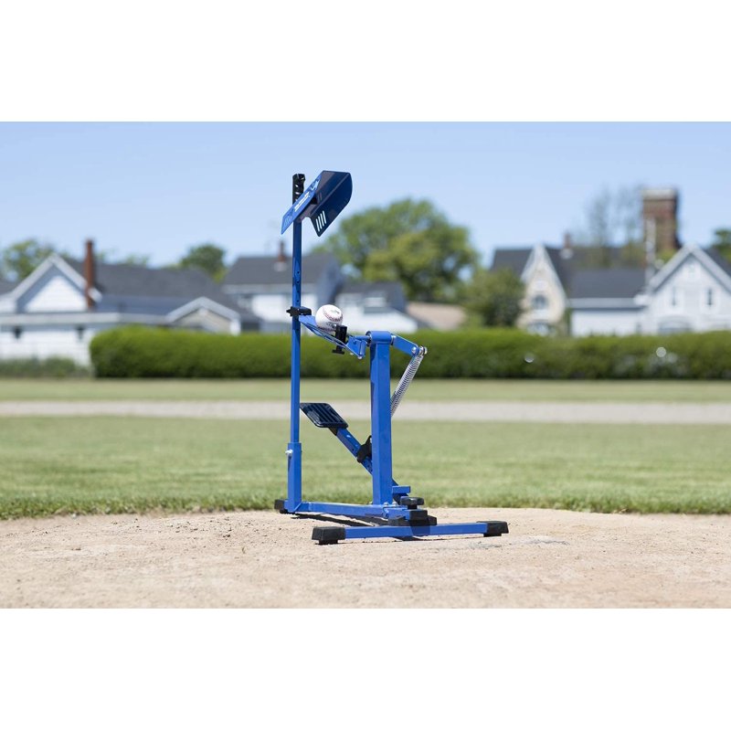 Baseball Pitching Machine - Fast Up to 58 MPH, Portable & Mechanical