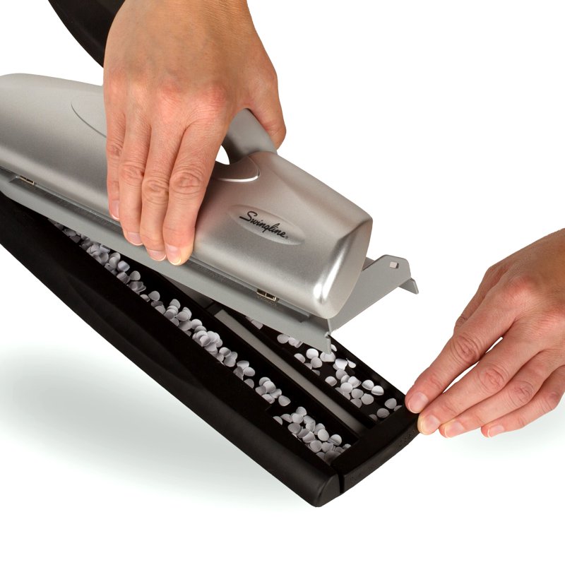 Heavy-Duty Desktop Hole Punch 2-7 Holes, 20 Sheets Capacity, LightTouch Lever