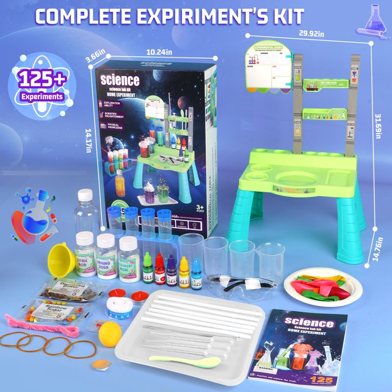 Kids Science Kit with 125 Experiments - STEM Learning & Educational Toys for Ages 4-12