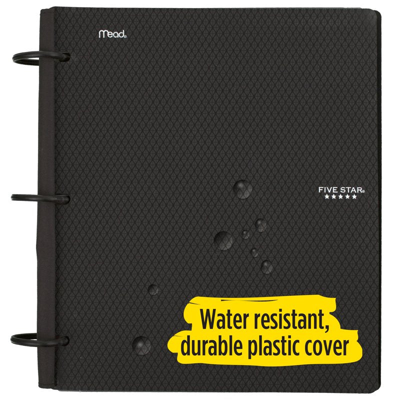 5-Star Flex 1.5-Inch Hybrid Notebook Binder with Rings, Black