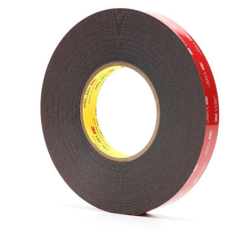 3M 5952 VHB Double Sided Foam Mounting Tape - Heavy Duty Black, 15 Yards