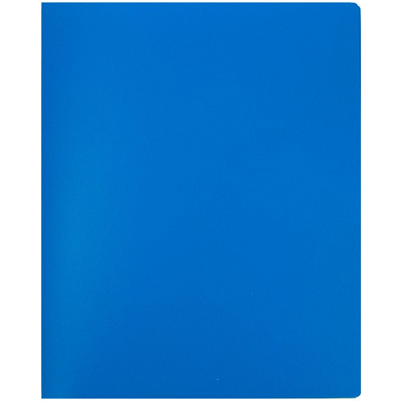 Heavy Duty Plastic Multi Pocket Folder Organizer - Blue, 2 Pack