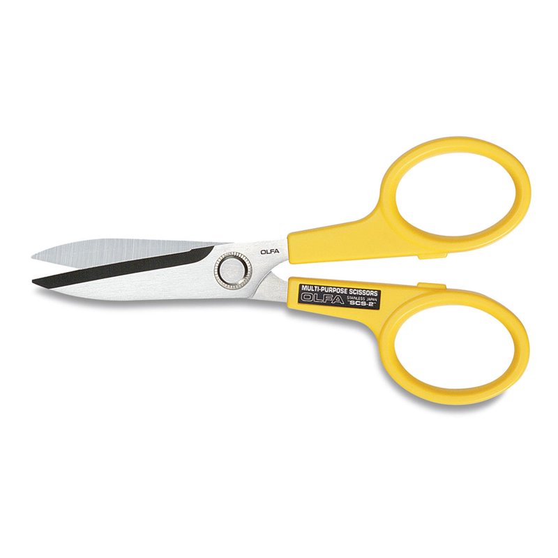 7-Inch Stainless Steel Serrated Edge Scissors for Quilting & Crafting