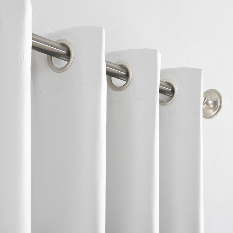 Thermal Blackout Grommet Curtain Panel - Insulated Light Blocking Window Covering