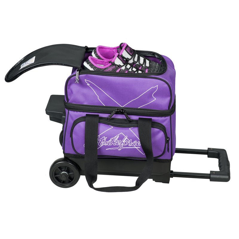 Hybrid Single Bowling Ball Roller Bag – Purple Variation