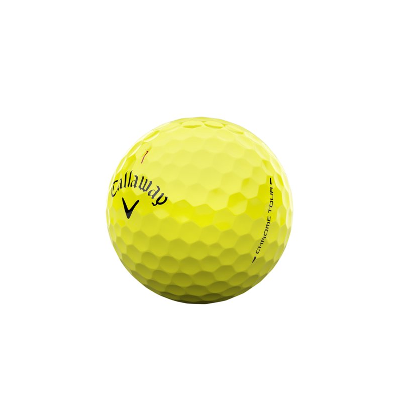 (2 Pack) Callaway Chrome Tour Golf Balls - Yellow 12pk, 2026 Variation: Yellow 2 Pack